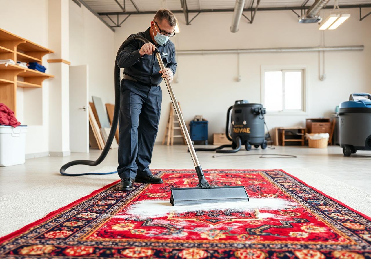 Professionell mattvätt i process